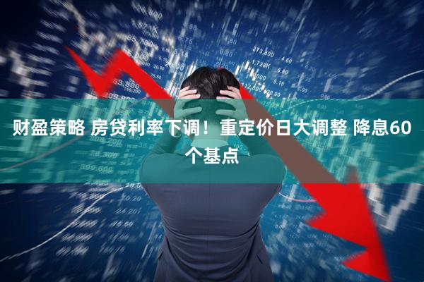 财盈策略 房贷利率下调！重定价日大调整 降息60个基点