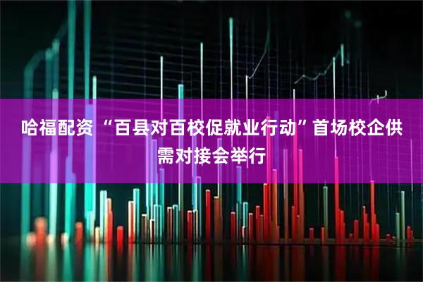 哈福配资 “百县对百校促就业行动”首场校企供需对接会举行