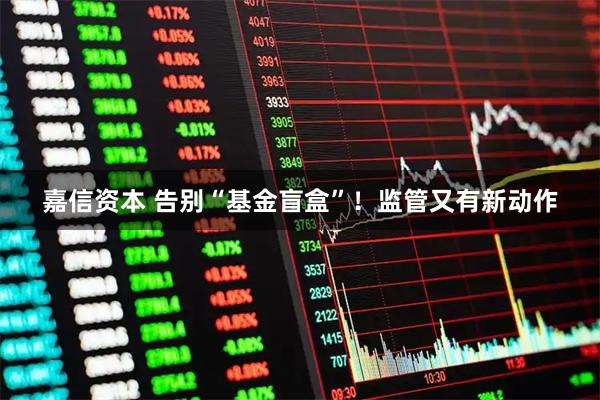 嘉信资本 告别“基金盲盒”！监管又有新动作